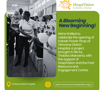 A Blossoming Partnership: Kolade Flower Shop Opens at Tshwane District Hospital 