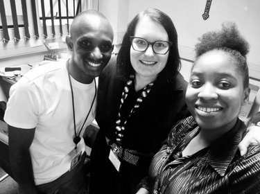Khutso, Tessa and Mpho from Hospivision's Steve Biko Academic Hospital Office